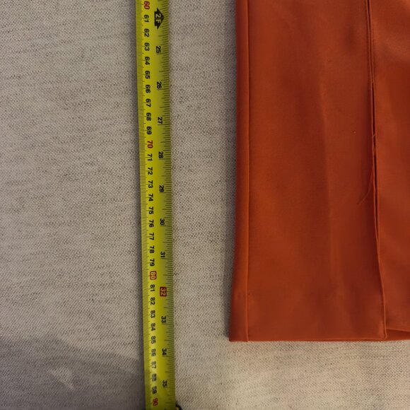 ZARA Orange High Waisted Pants With Slits (Small) - Picture 8 of 10